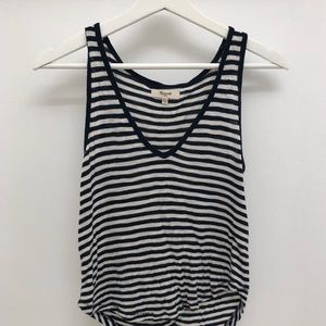Madewell V Neck Striped Tank